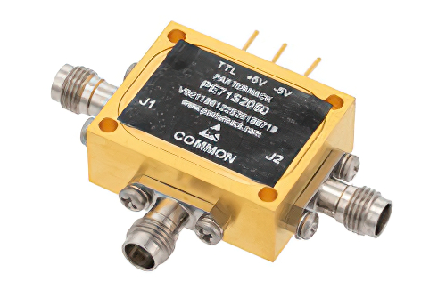 Absorptive SPDT PIN Diode Switch Operating from 100 MHz to 67 GHz Up to 0.5 Watts (+27 dBm) and 1.85mm
