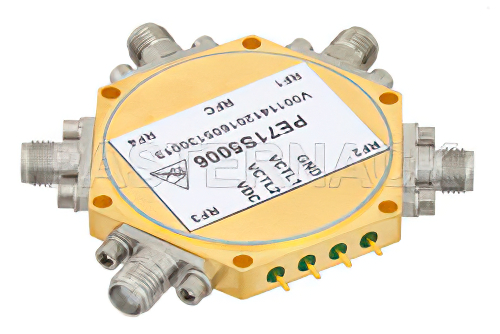 38 dB High Isolation SP4T PIN Diode Switch DC to 20 GHz, 3.8 dB Insertion Loss with SMA