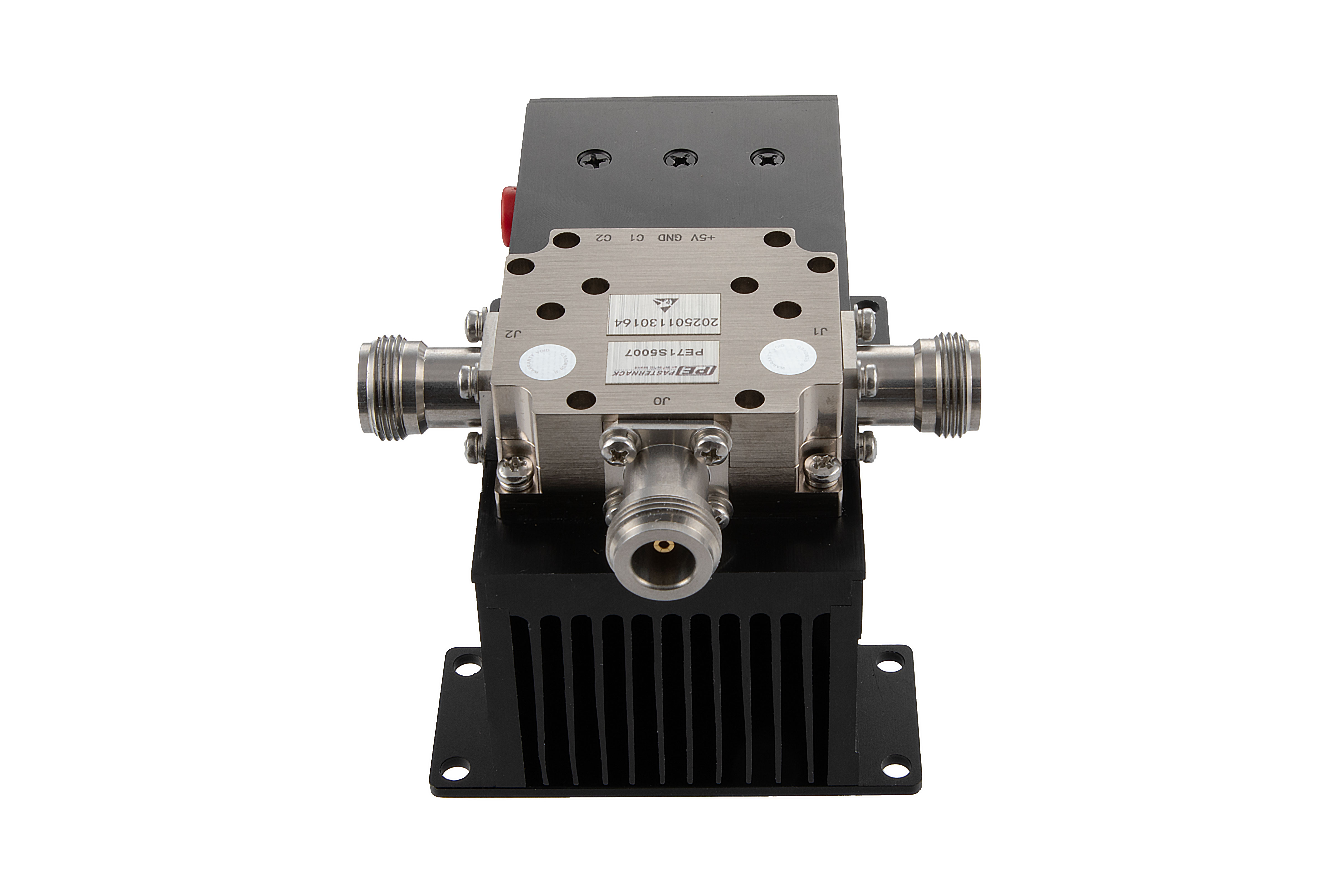Reflective SPDT PIN Diode Switch Operating From 20 MHz to 500 MHz Up to 500 Watt Pulsed (+57 dBm) and Field Replaceable N-Type with Heatsink