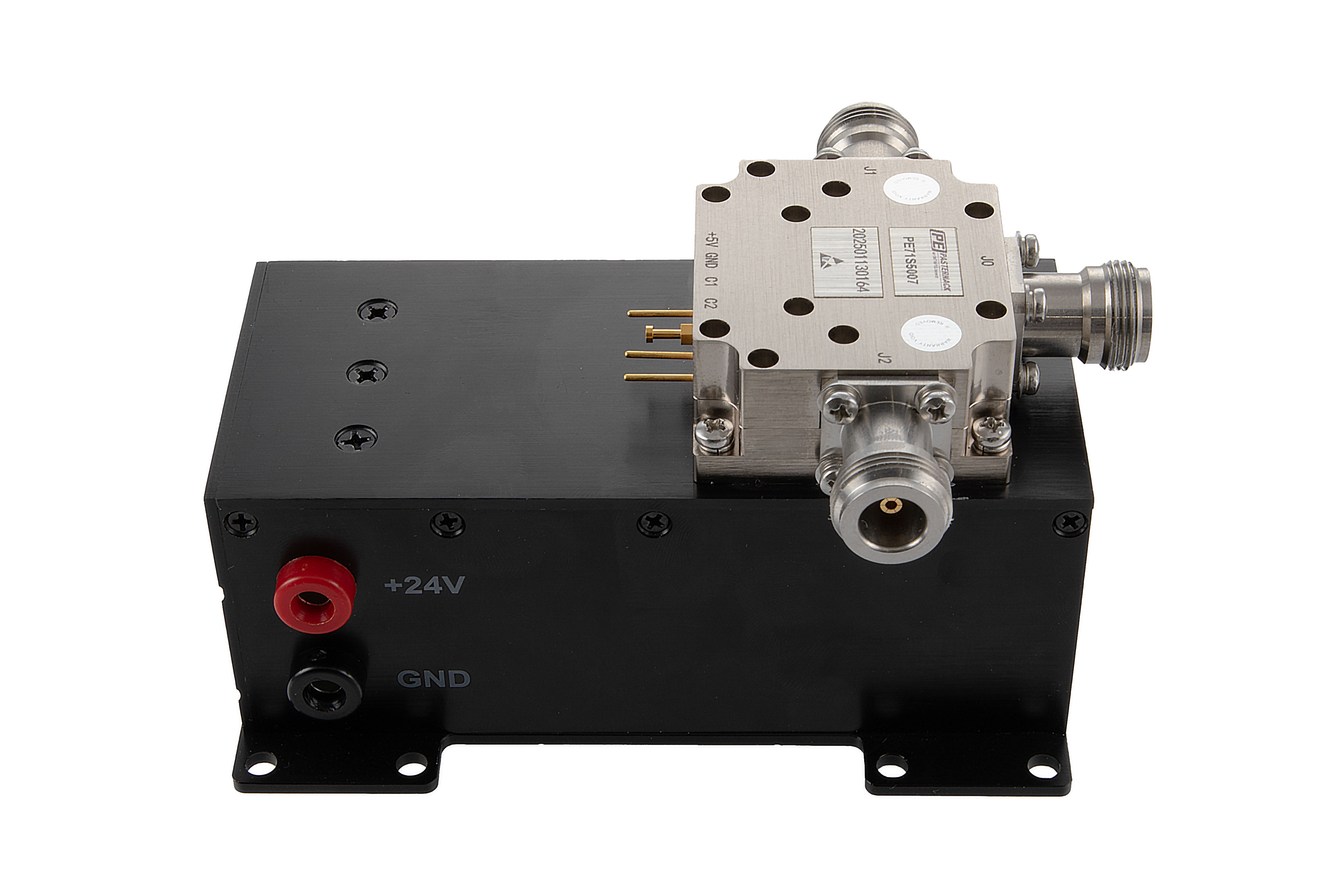 Reflective SPDT PIN Diode Switch Operating From 20 MHz to 500 MHz Up to 500 Watt Pulsed (+57 dBm) and Field Replaceable N-Type with Heatsink