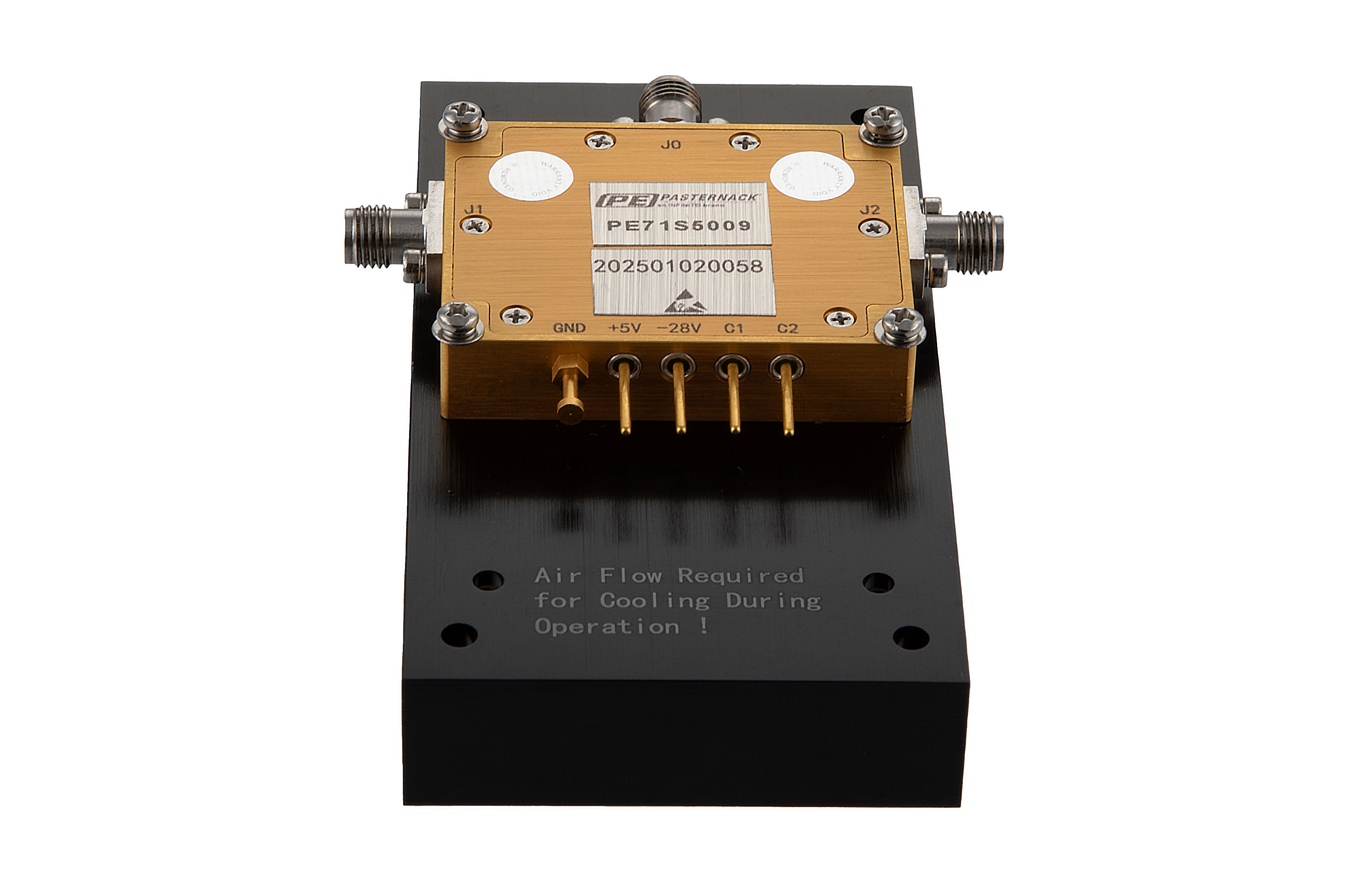 Reflective SPDT PIN Diode Switch Operating From 50 MHz to 700 MHz Up to 100 Watt (+50 dBm) and Field Replaceable SMA with Heatsink