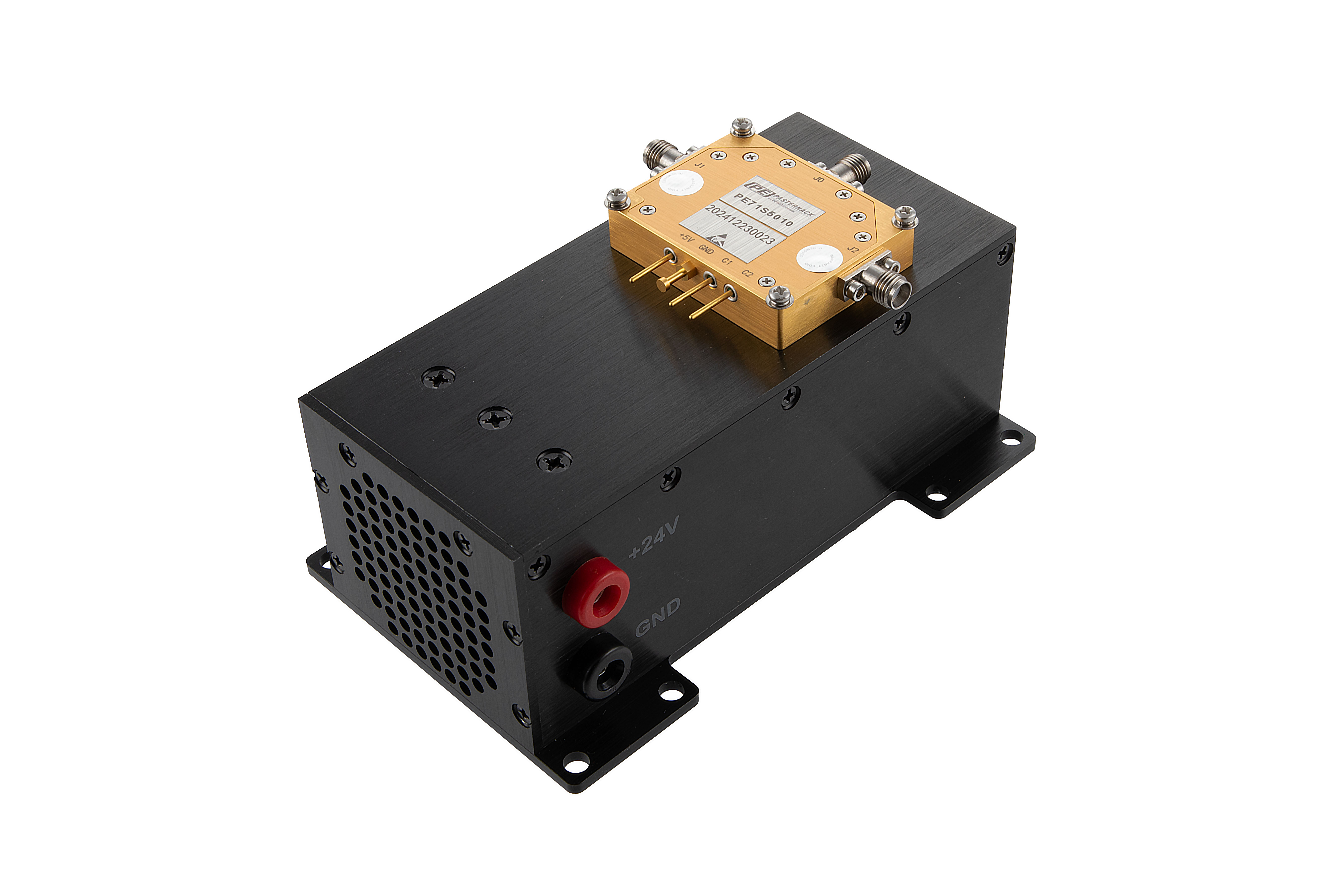 Reflective SPDT PIN Diode Switch Operating From 30 MHz to 3.5 GHz Up to 100 Watt (+50 dBm) and Field Replaceable SMA with Heatsink