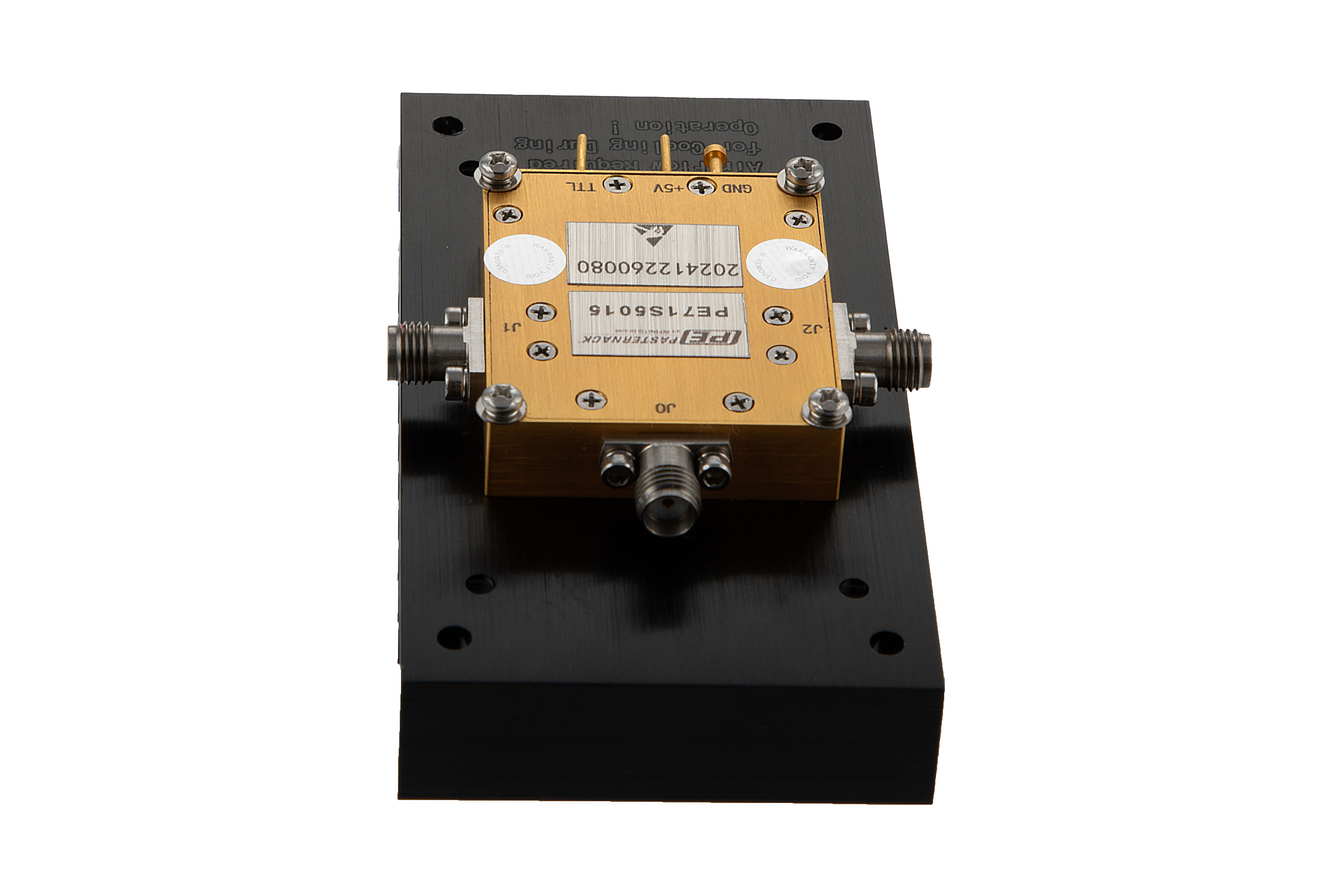 Reflective SPDT PIN Diode Switch Operating From 1 GHz to 18 GHz Up to 20 Watt (+43 dBm) and Field Replaceable SMA with Heatsink