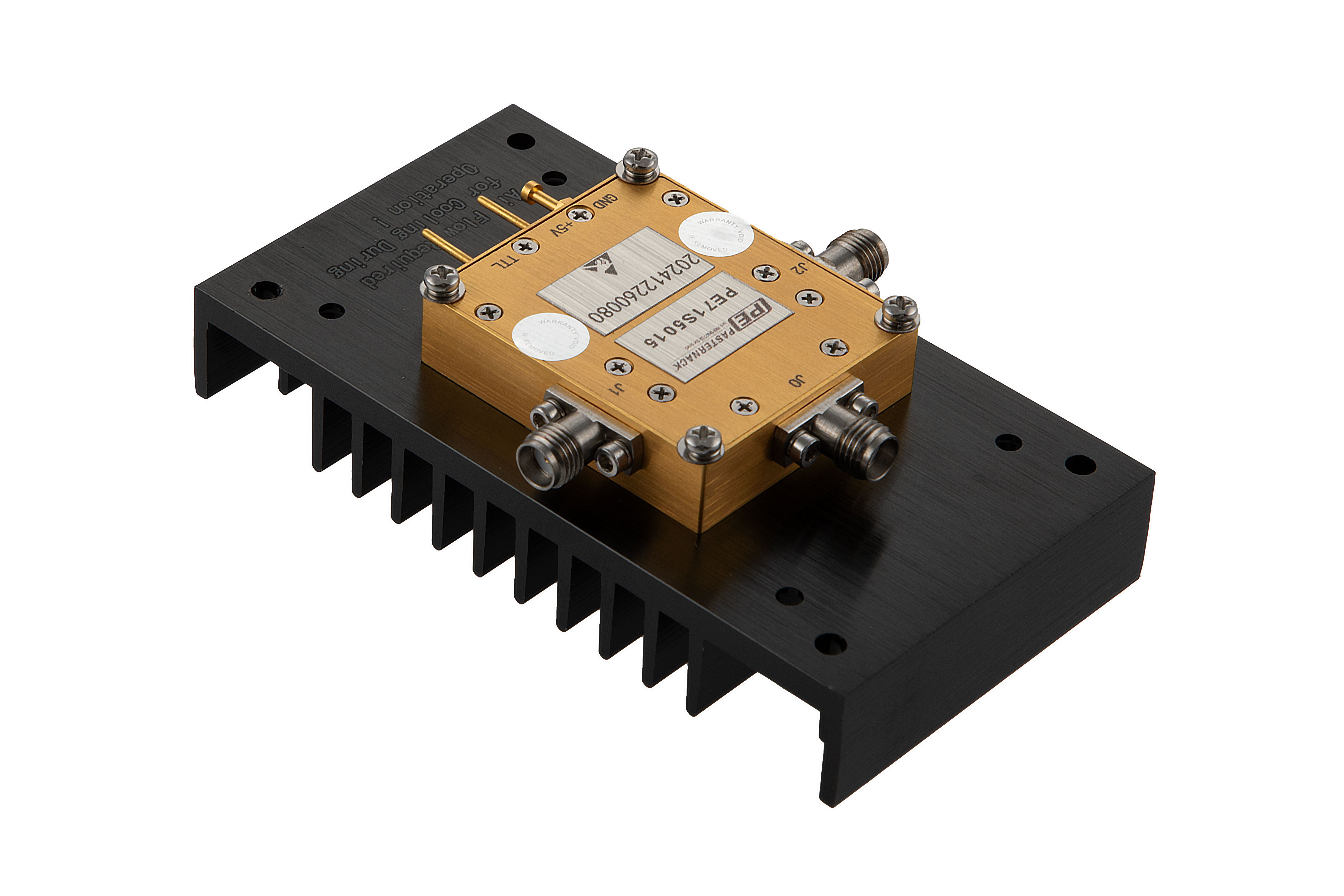 Reflective SPDT PIN Diode Switch Operating From 1 GHz to 18 GHz Up to 20 Watt (+43 dBm) and Field Replaceable SMA with Heatsink