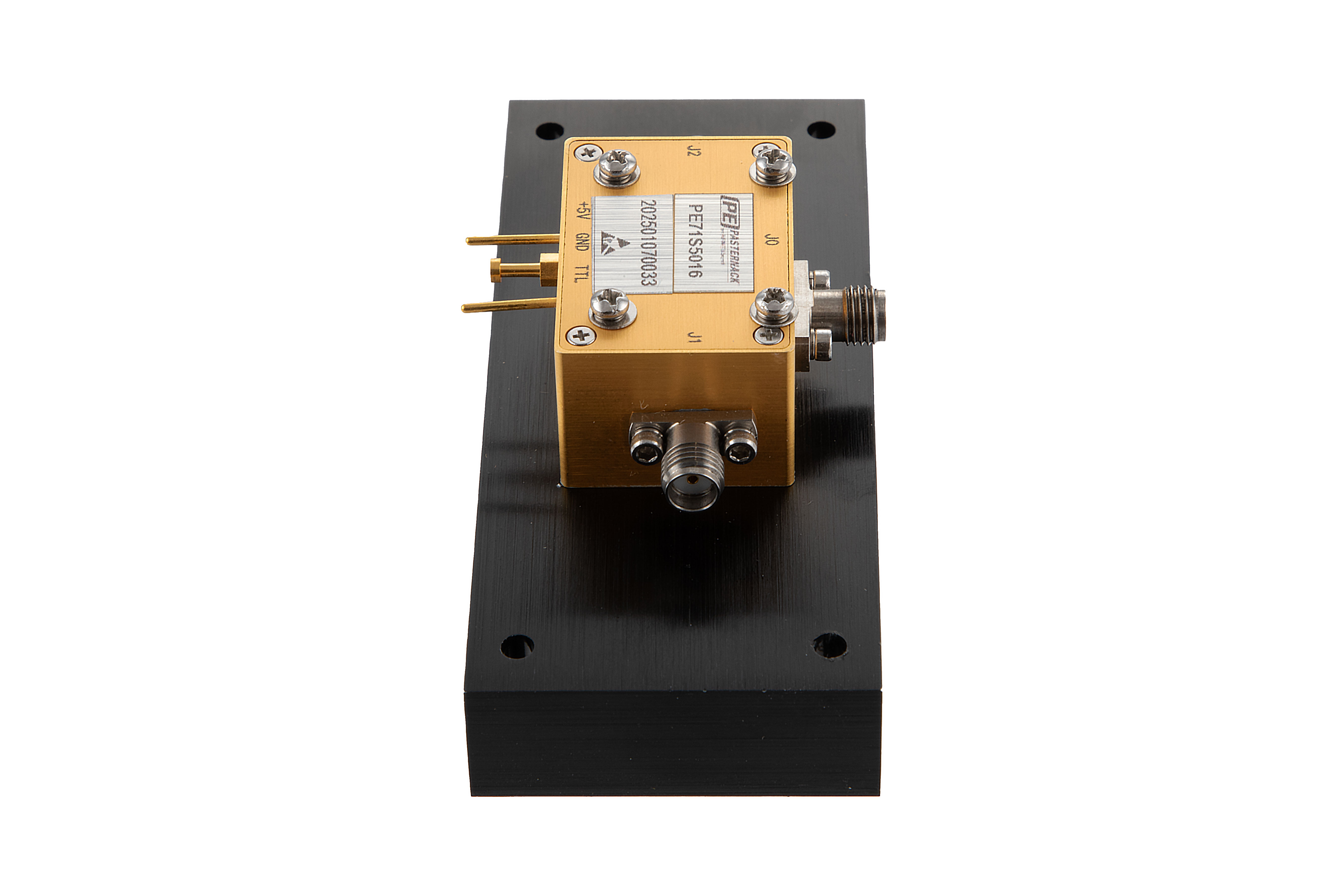 Absortive SPDT PIN Diode Switch Operating From 6 GHz to 18 GHz Up to 10 Watt (+40 dBm) and Field Replaceable SMA with Heatsink