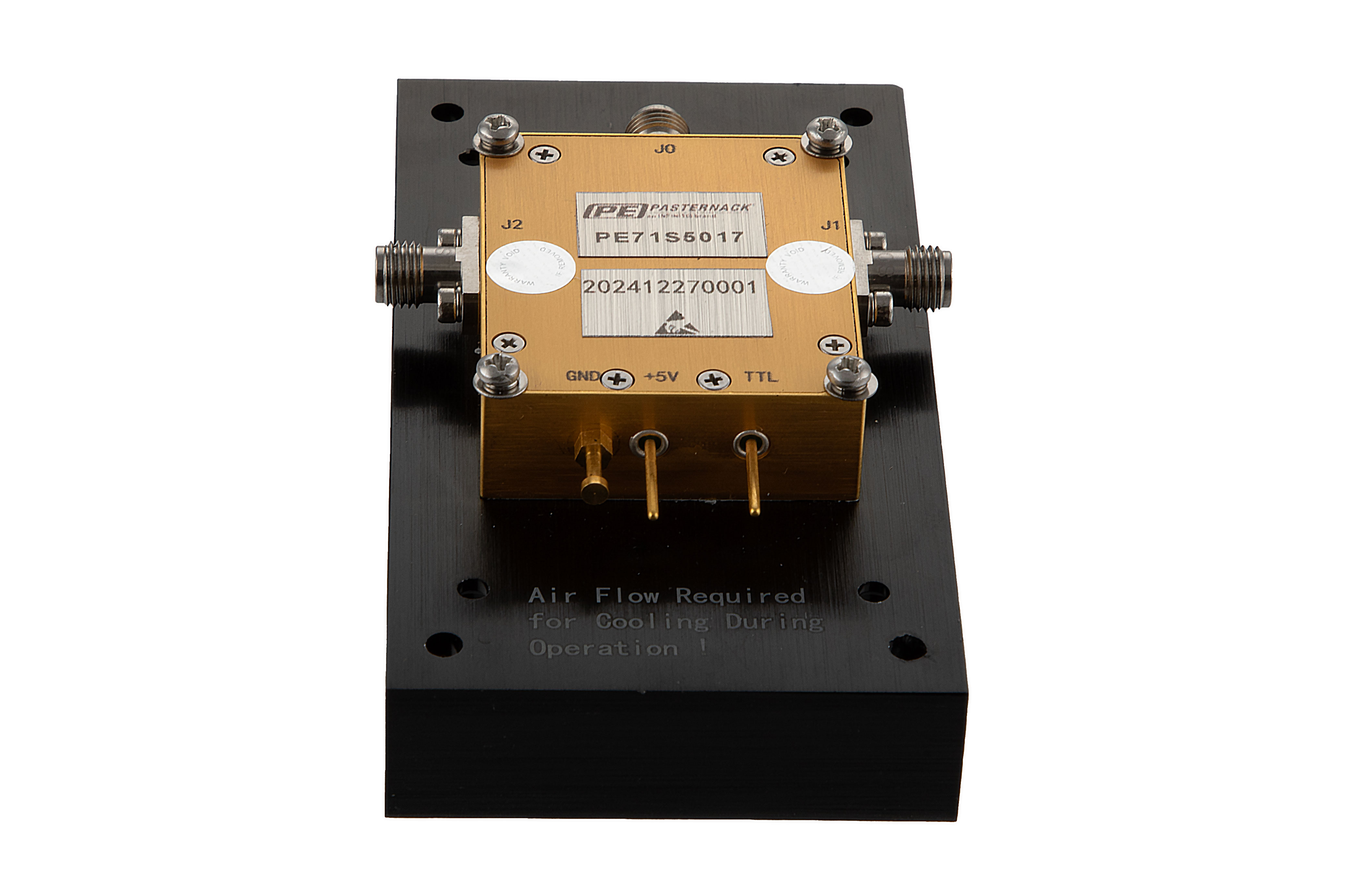 Reflective SPDT PIN Diode Switch Operating From 26 GHz to 40 GHz Up to 16 Watt (+42 dBm) and Field Replaceable 2.92mm with Heatsink