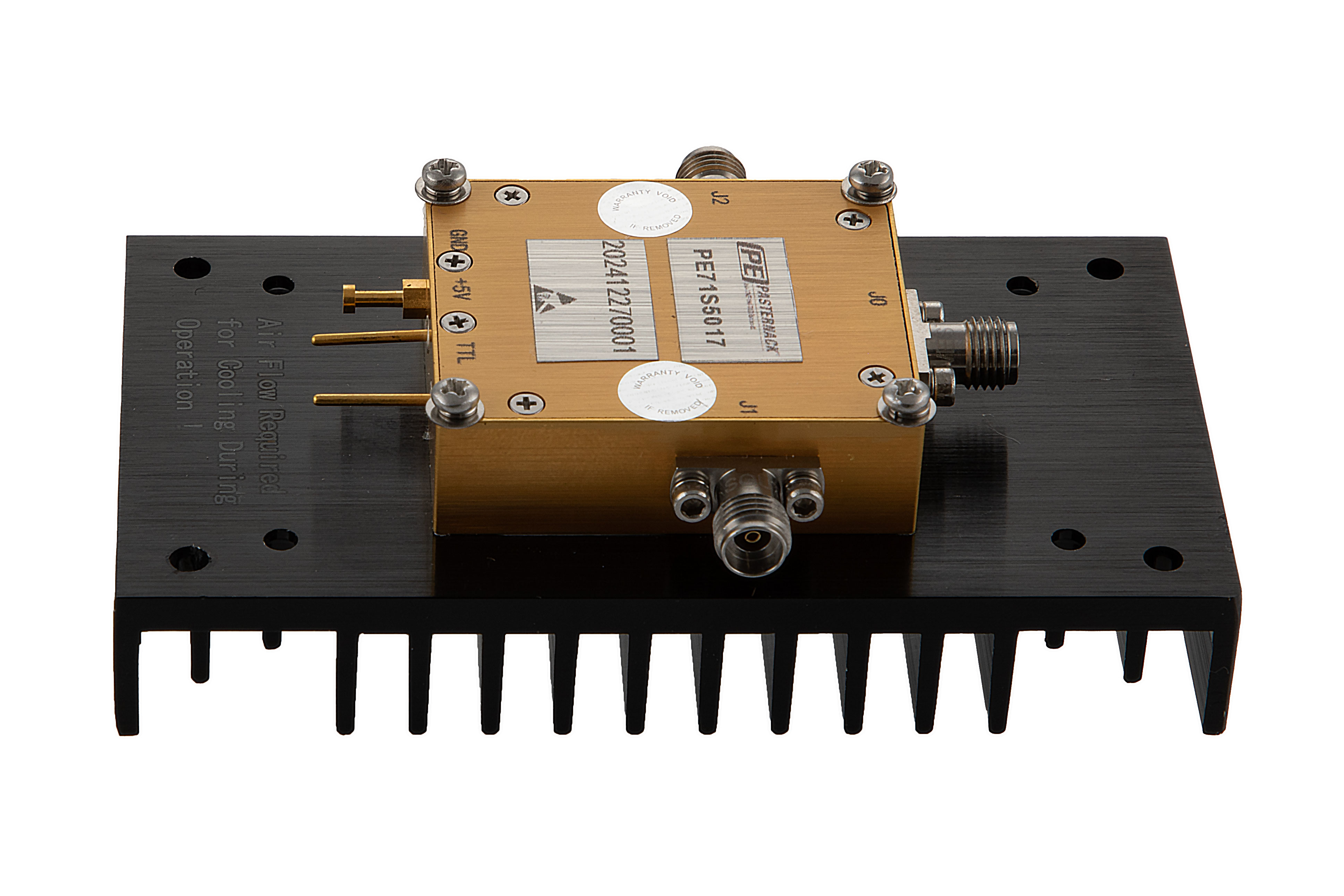 Reflective SPDT PIN Diode Switch Operating From 26 GHz to 40 GHz Up to 16 Watt (+42 dBm) and Field Replaceable 2.92mm with Heatsink