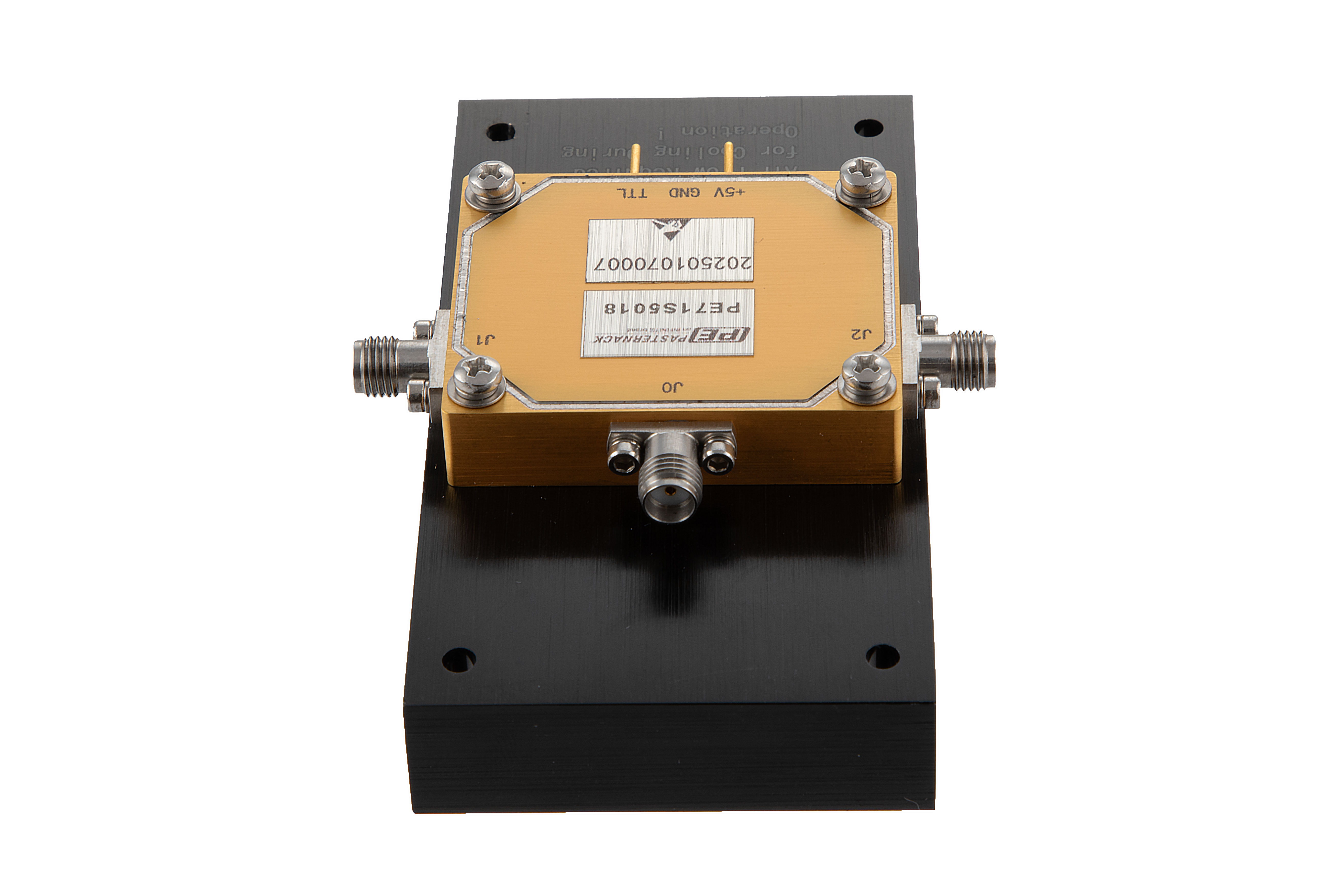 Reflective SPDT PIN Diode Switch Operating From 8 GHz to 18 GHz Up to 150 Watt Pulsed (+51.7 dBm) and SMA, Hermetically Sealed with Heatsink