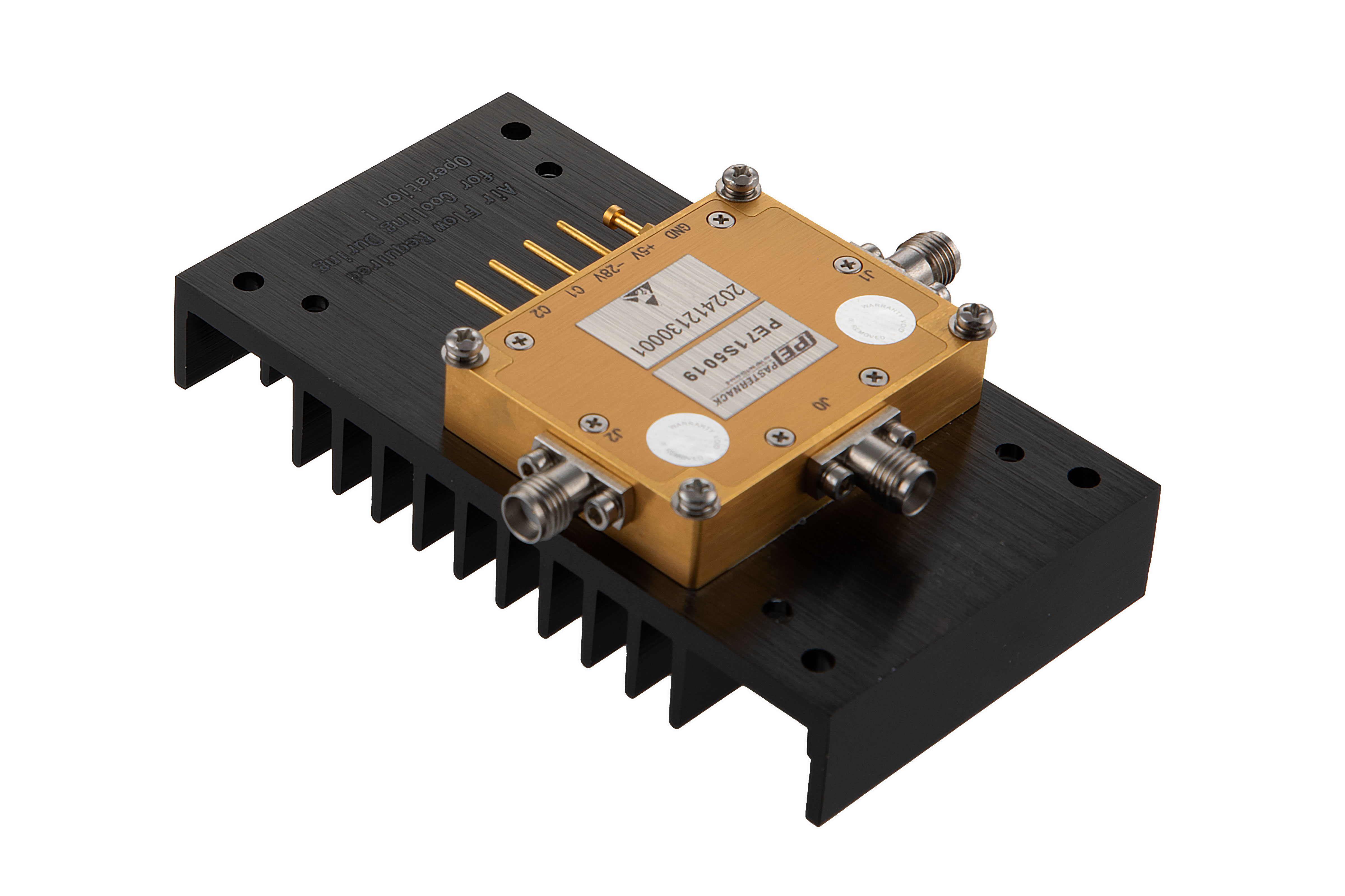 Reflective SPDT PIN Diode Switch Operating From 20 MHz to 500 MHz Up to 100 Watt (+50 dBm) and Field Replaceable SMA with Heatsink