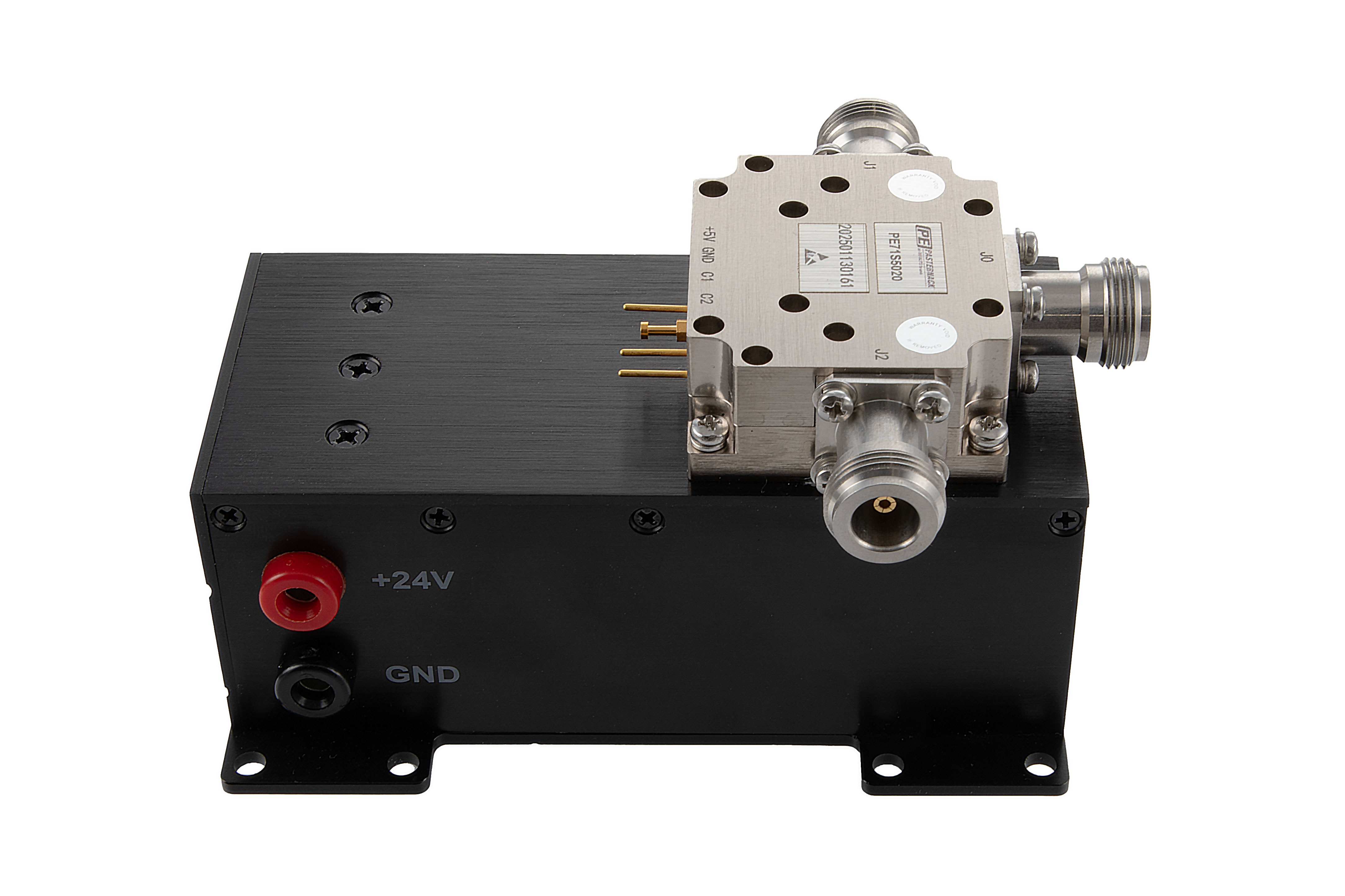 Reflective SPDT PIN Diode Switch Operating From 1 GHz to 2 GHz Up to 70 Watt (+48.45 dBm) and Field Replaceable N-Type with Heatsink