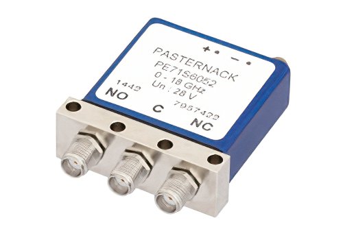 SPDT Electromechanical Relay Failsafe Switch, DC to 18 GHz, up to 240W,  28V, SMA
