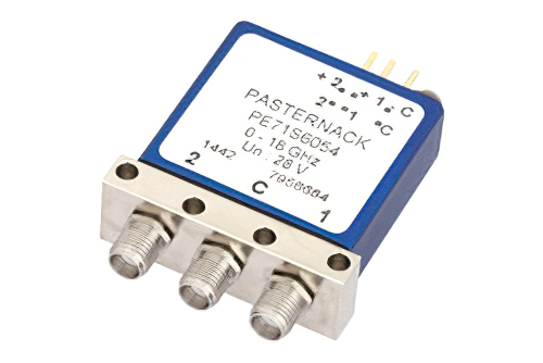 SPDT Electromechanical Relay Latching Switch, DC to 18 GHz, up to 240W, 28V Indicators, Self Cut Off, SMA