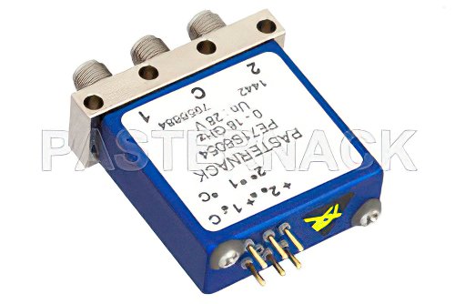 SPDT Electromechanical Relay Latching Switch, DC to 18 GHz, up to 240W, 28V Indicators, Self Cut Off, SMA