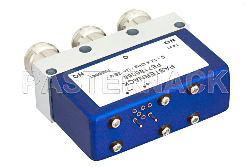 SPDT Electromechanical Relay Failsafe Switch, DC to 12.4 GHz, up to 700W, 28V, N