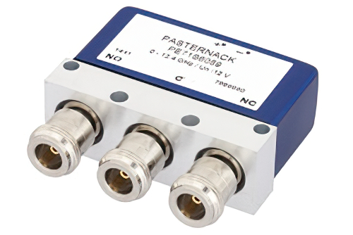 SPDT Electromechanical Relay Failsafe Switch, DC to 12.4 GHz, up to 700W, 12V, N