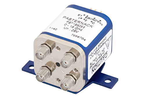 Transfer Electromechanical Relay Latching Switch, DC to 18 GHz, up to 240W, 28V Indicators, TTL, Self Cut Off, SMA