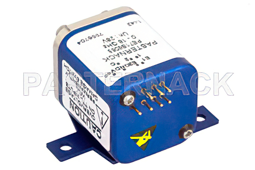 Transfer Electromechanical Relay Latching Switch, DC to 18 GHz, up to 240W, 28V Indicators, TTL, Self Cut Off, SMA