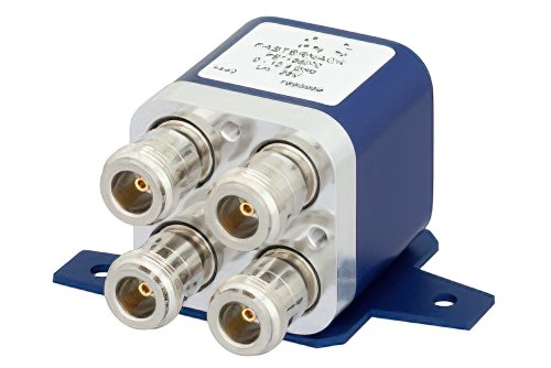 Transfer Electromechanical Relay Failsafe Switch, DC to 12.4 GHz, up to 700W, 28V Indicators, N