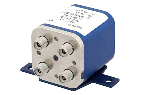 Transfer Electromechanical Relay Latching Switch, DC to 40 GHz, up to 80W, 28V Indicators, Self Cut Off, 2.92mm