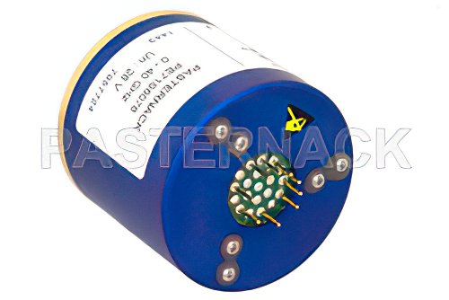 SP6T Electromechanical Relay Latching Switch, DC to 40 GHz, up to 40W, 28V Self Cut Off, Reset, Diodes, 2.92mm