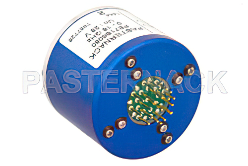 SP8T Electromechanical Relay Latching Switch, Terminated, DC to 18 GHz, up to 240W, 28V Indicators, Reset, SMA