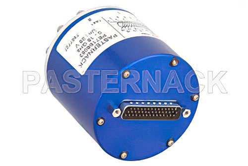 SP12T Electromechanical Relay Latching Switch, Terminated, DC to 18 GHz, up to 240W, 28V Indicators, Reset, SMA