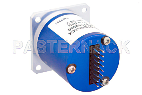 SP6T Electromechanical Relay Normally Open Switch, DC to 6 GHz, up to 80W, 28V, SMA
