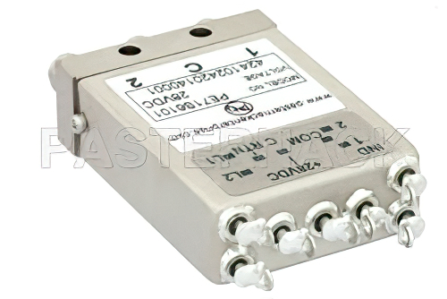 SPDT Electromechanical Relay Latching Switch, DC to 26.5 GHz, 20W, 28V Indicators, TTL, Self Cut Off, Diodes, SMA