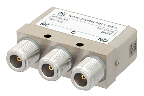 SPDT Electromechanical Relay Failsafe Switch, DC to 12.4 GHz, 160W, 28V, N