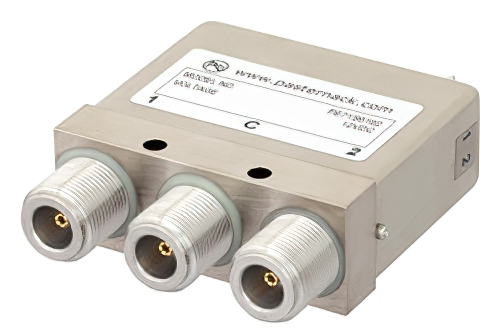 SPDT Electromechanical Relay Latching Switch, DC to 12.4 GHz, 160W, 12V Self Cut Off, Diodes, N