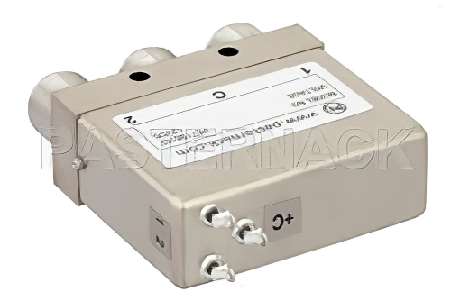 SPDT Electromechanical Relay Latching Switch, DC to 12.4 GHz, 160W, 12V Self Cut Off, Diodes, N