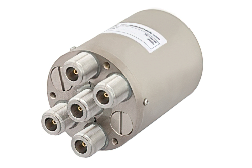 SP4T Electromechanical Relay Normally Open Switch, DC to 10 GHz, 50W, 12V Indicators, TTL, Diodes, N