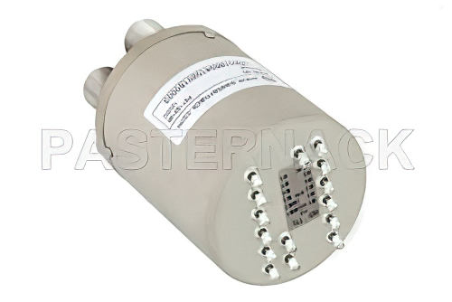 SP6T Electromechanical Relay Normally Open Switch, DC to 10 GHz, 160W, 12V Indicators, TTL, Diodes, N
