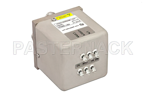 Transfer Electromechanical Relay Failsafe Switch, DC to 12.4 GHz, 50W, 12V Indicators, TTL, Diodes, TNC