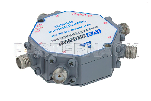 Absorptive SP4T PIN Diode Switch Operating From 500 MHz to 18 GHz Up to 0.1 Watts (+20 dBm) and Field Replaceable SMA
