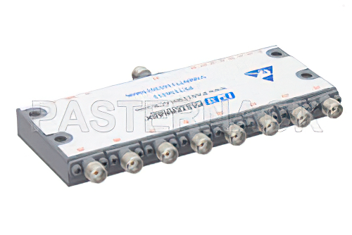 Absorptive SP8T PIN Diode Switch Operating from 500 MHz to 18 GHz Up to 0.1 Watts (+20 dBm) and Field Replaceable SMA