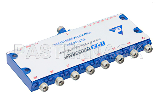 SP8T PIN Diode Switch Operating From 500 MHz to 40 GHz Up to 0.1 Watts (+20 dBm) and Field Replaceable 2.92mm