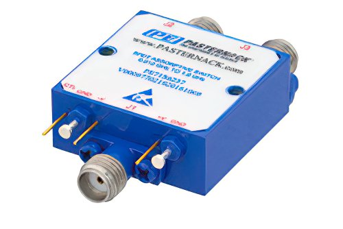 Absorptive SPDT PIN Diode Switch Operating From 10 MHz to 1,000 MHz Up to 0.1 Watts (+20 dBm) and Field Replaceable SMA