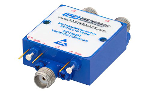 SPDT PIN Diode Switch Operating From 10 MHz to 1,000 MHz Up to +20 dBm and SMA