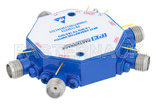 Absorptive SP4T PIN Diode Switch Operating from 1 GHz to 18 GHz Up to 0.1 Watts (+20 dBm) and Field Replaceable SMA