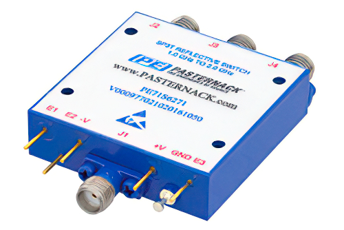 SP3T PIN Diode Switch Operating From 1 GHz to 2 GHz Up to +20 dBm and Field Replaceable SMA