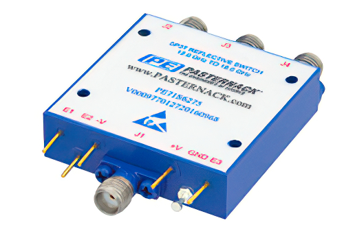 SP3T PIN Diode Switch Operating From 12 GHz to 18 GHz Up to +20 dBm and SMA