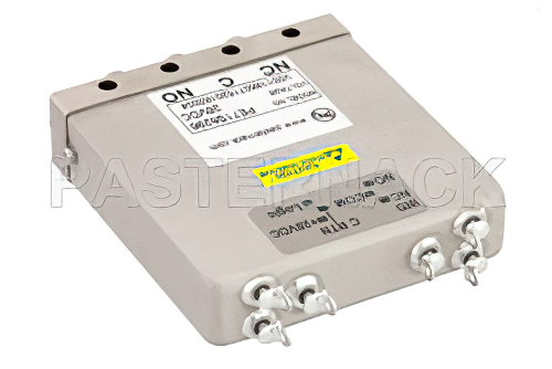 SPDT Electromechanical Relay Failsafe Switch, Terminated, DC to 22 GHz, 20W, 28V TTL, Indicators, SMA