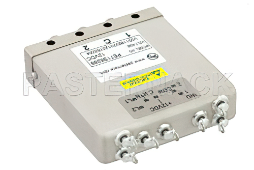 SPDT Electromechanical Relay Latching Switch, Terminated, DC to 22 GHz, 20W, 12V Self Cut Off, Diodes, TTL, Indicators, SMA