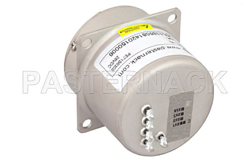 SP4T Electromechanical Relay Normally Open Switch, Terminated, DC to 22 GHz, 20W, 28V, Indicators, SMA