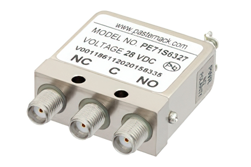 SPDT Electromechanical Relay Failsafe Switch, DC to 18 GHz, 20W, 28V, SMA