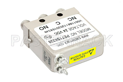 SPDT Electromechanical Relay Failsafe Switch, DC to 26.5 GHz, 20W, 24V, SMA