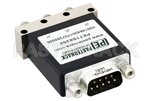 SPDT Electromechanical Relay Latching Switch, DC to 18 GHz, up to 90W, 12V, SMA