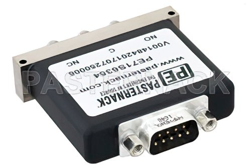 SPDT Electromechanical Relay Failsafe Switch, Terminated, DC to 18 GHz, up to 90W, 12V, SMA