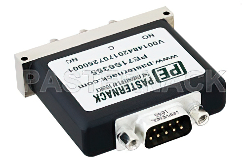 SPDT Electromechanical Relay Failsafe Switch, Terminated, DC to 18 GHz, up to 90W, 28V, SMA